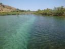 009. Stripes of different colors on the water - Lake Kournas (Η λίμνη Κουρνά)
