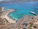 029. Exciting view from above - Our ship is in turquoise waters. Gramvousa-Balos cruise. The North-Western tip of Crete