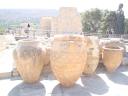 046. Storage jars, or pithoi, at Knossos - (Κνωσσός). These jars are as tall as a man! Pithos (pl. Pithoi), or Πίθος, Πίθοι on ancient Greek, is a large earthenware storage jar.