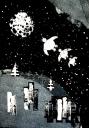 15. Flight of the space turtles - Texture, appliqué. All material at hand &#x2013; kids blocks, antennas from construction sets, etc &#x2013; is dipped into the gouache and...