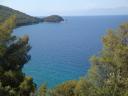01. Two famous pine trees of Skopelos (Σκόπελος) - This cape with two pine trees near Aghnondas beach (Αγνώντας) became a noticeable landmark of Skopelos Island after Mamma Mia movie.