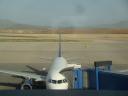 001. Colored stripes of landscape at Athens airport - 