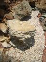 009. Marble tiles floor - At the ruins of Roman Baths in Selinus (Σεληνούς)