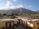 04. Monastery in clouds - Mountain view from Smaragdi hotel, Perissa