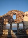 27. An ancient wall in the rays of sunset - Oia, Santorini