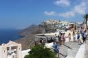 47. Embankment in front of the main cathedral of Firá - Santorini