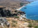040. Steps to Palm Beach in Preveli (Πρέβελη) - Steps is only a name. There is a quite longtime descent over open sky, but drop-jaw view!