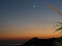 059. New moon - View from Mariou tavern (Ταβέρνα Μαριού), South Crete.