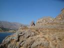 070. En-route of coal - The left edge of Plakias beach, South Crete.