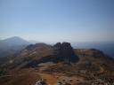 086. Top view - You can see solar panels in the bottom of the photo. Timios Stavros Church (Τίμιος Σταυρός). Skinaria village (Σκινάρια, Ρέθυμνο), South Crete.