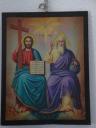 087. Holy Trinity icon - Timios Stavros Church (Τίμιος Σταυρός). Skinaria village (Σκινάρια, Ρέθυμνο), South Crete.