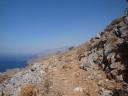 093. The end of a good path - Climbing to Timios Stavros Church. Skinaria village (Σκινάρια, Ρέθυμνο), South Crete.