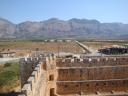 109. View of mountains and road - Frangokastello fortress, Chania (το κάστρο Φραγκοκάστελλο, Χανιά), South Crete.