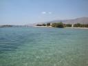 111. Turquoise water and White mountains - Frangokastello fortress, Chania (το κάστρο Φραγκοκάστελλο, Χανιά), South Crete.